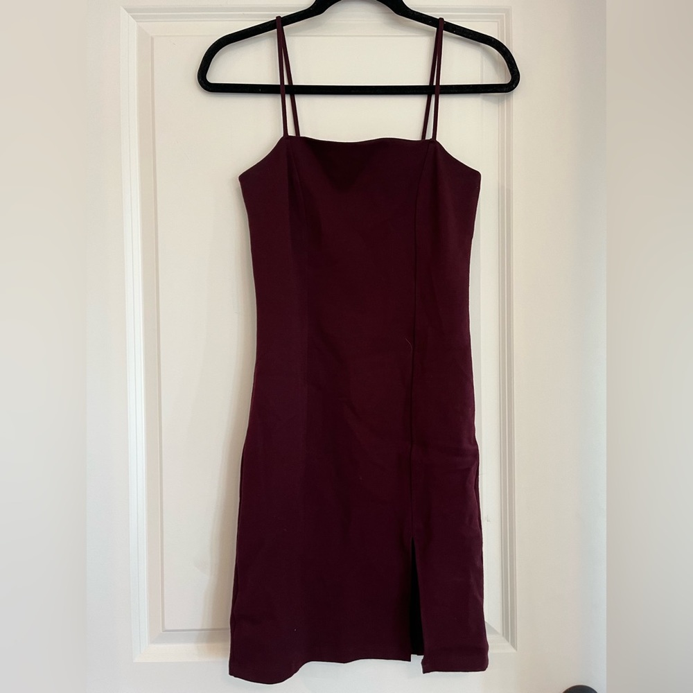 Maroon Bodycon Dress